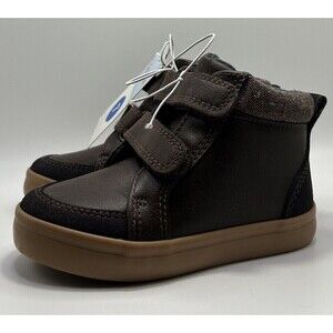 Cat & Jack Booties Shoes Toddler Boys Sz 7 Haider Brown Boots